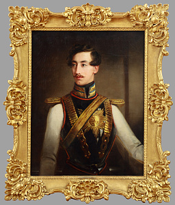 Робертсон (Robertson) Кристина (1796-1854) Портрет князя В.И. Барятинского. Около 1840 г. Холст масло. 93 х 73 см