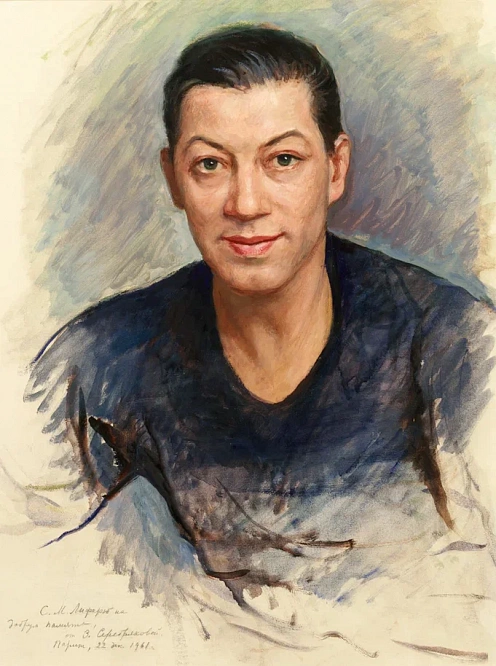  Зинаида Серебрякова (1884-1967). Портрет Сергея Лифаря. 1961 г. 