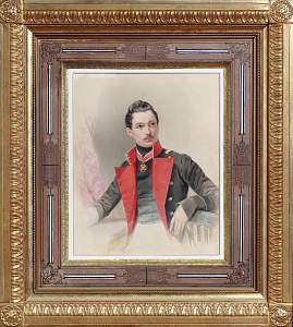 Гау Владимир Иванович (1816–1895). Портрет П.А. Балашова. 1854 г. Бумага, карандаш, акварель. 33 x 27 см