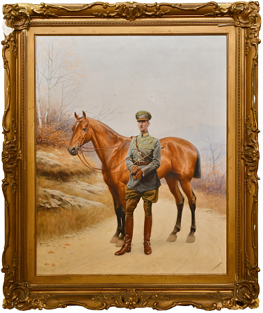 Розен Ян Богумил (1854-1936). Портрет принца Николая (1872-1938) (принца Греческого и Датского). 1919 г. Холст, масло. 81 х 65,5 см