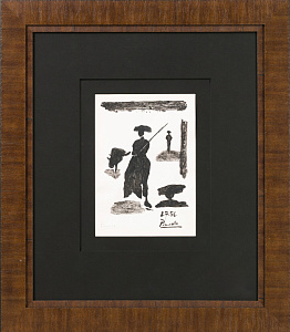 Пабло Пикассо (1881-1973). Тореадор. 1956 г. Бумага, монотипия. 28.8 × 20.2 см. 