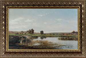 Шперер Эдуард Франциевич (1841-1898) Летний пейзаж. 1874 г. Холст, масло. 50,2 х 84 см