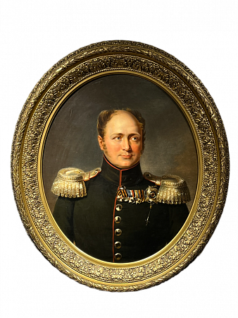 Доу (Dawe), Джордж (1781–1829) при участии мастерской. Портрет императора Александра I. Около 1825 года Холст, масло. 76,5 х 64,5 см. (овал).